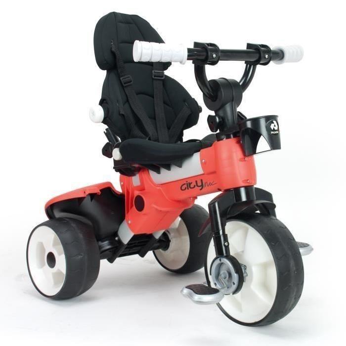 INJUSA Tricycle enfant évolutif City Max Rouge