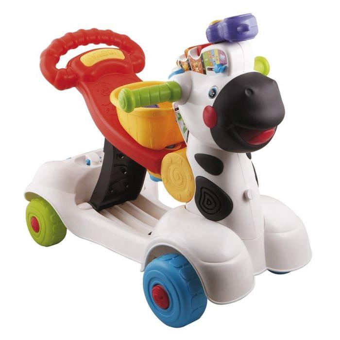 VTECH Porteur Trottino Mon Zebre Rigolo 3 en 1