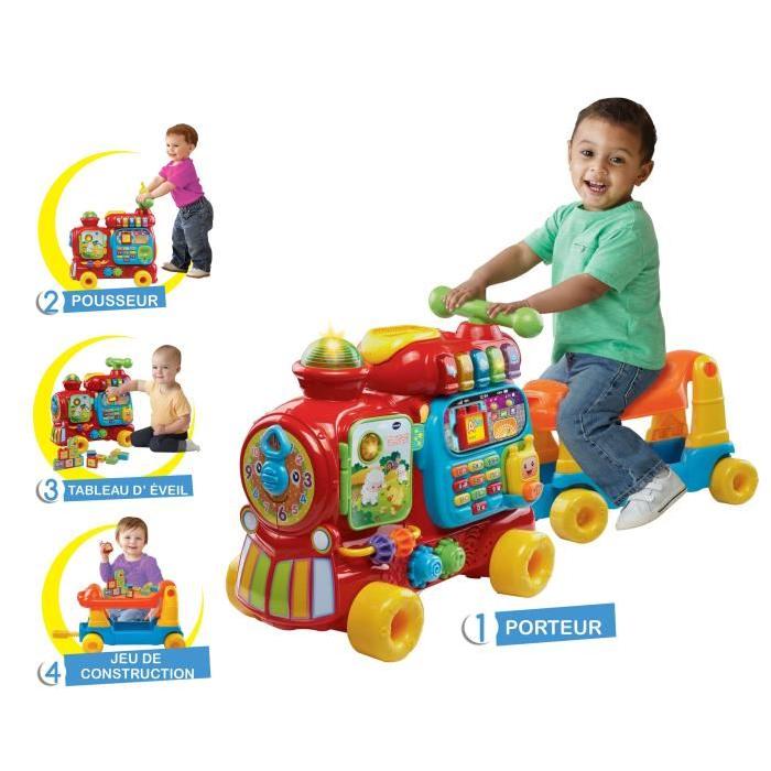 VTECH Maxi Trotti Loco 5 En 1 Rouge