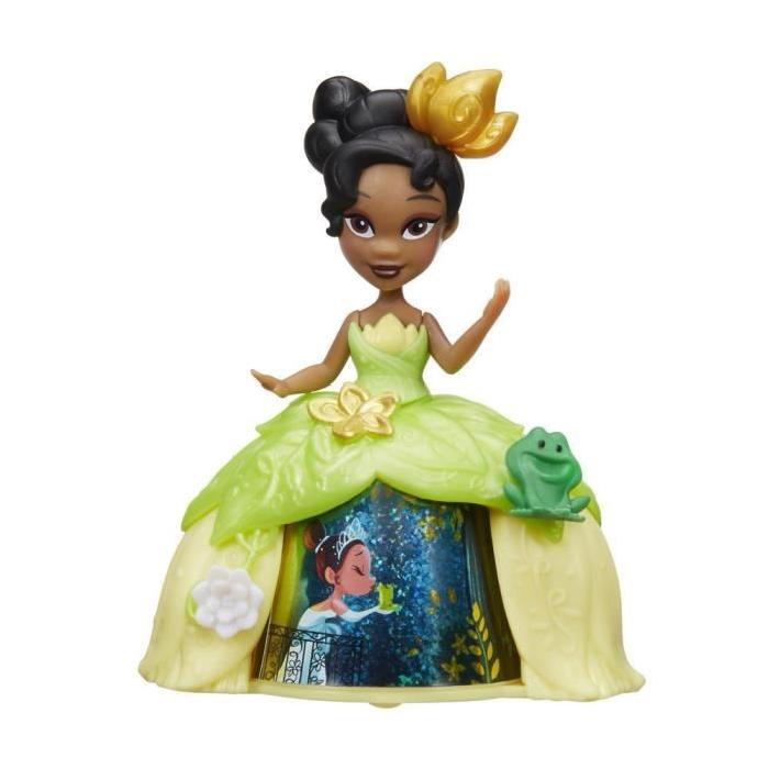 DISNEY PRINCESSES - Mini-Poupée Tiana Robe Tournante