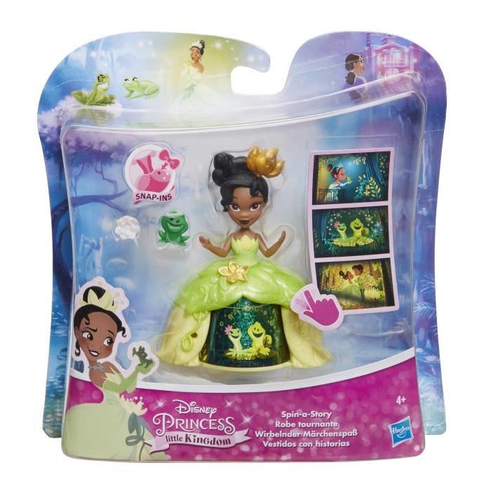 DISNEY PRINCESSES - Mini-Poupée Tiana Robe Tournante