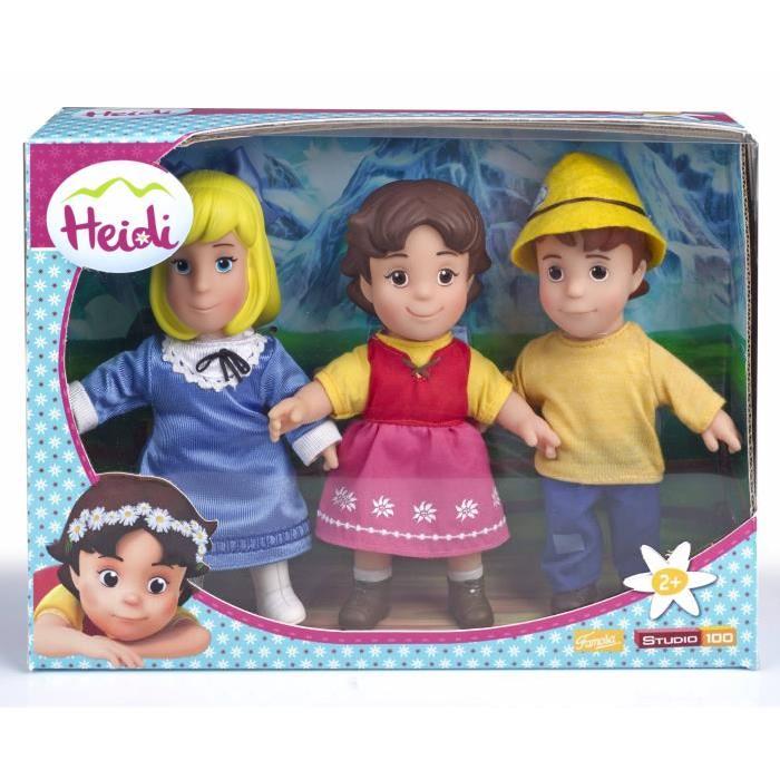 FAMOSA HEIDI 3 poupees + accessoires