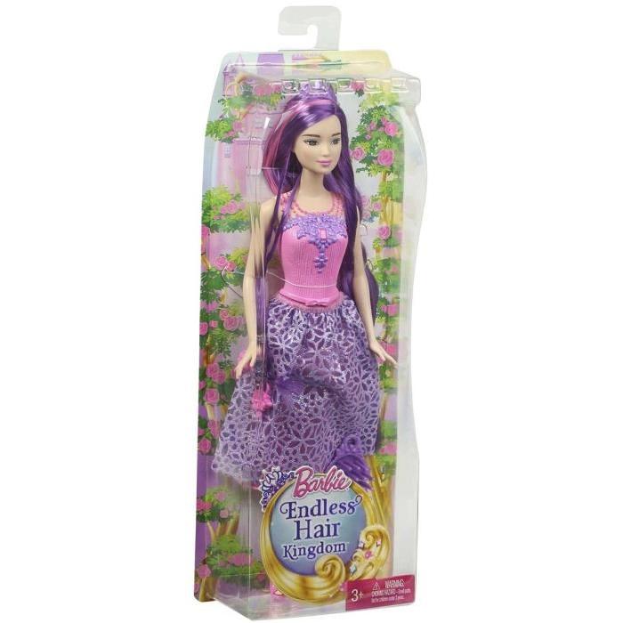 BARBIE - Princesse Chevelure Jupon Mauve