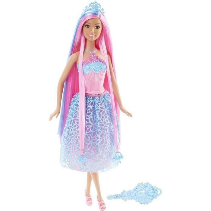 BARBIE -Princesse Chevelure Jupon Bleu