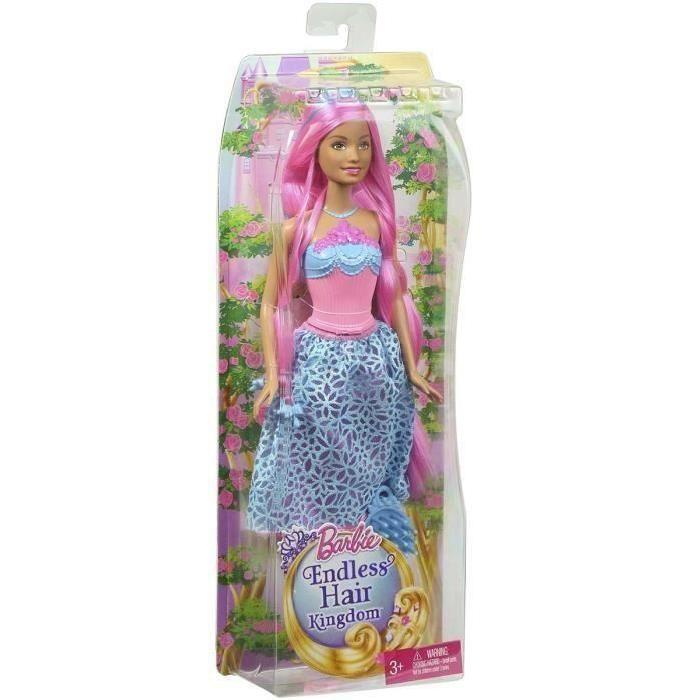 BARBIE -Princesse Chevelure Jupon Bleu