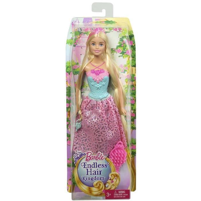 BARBIE - Princesse Chevelure Jupon Rose