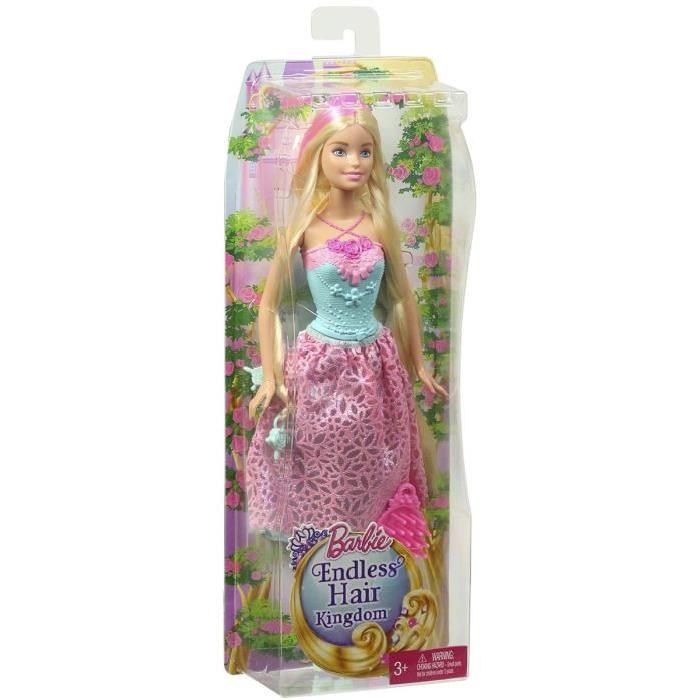 BARBIE - Princesse Chevelure Jupon Rose