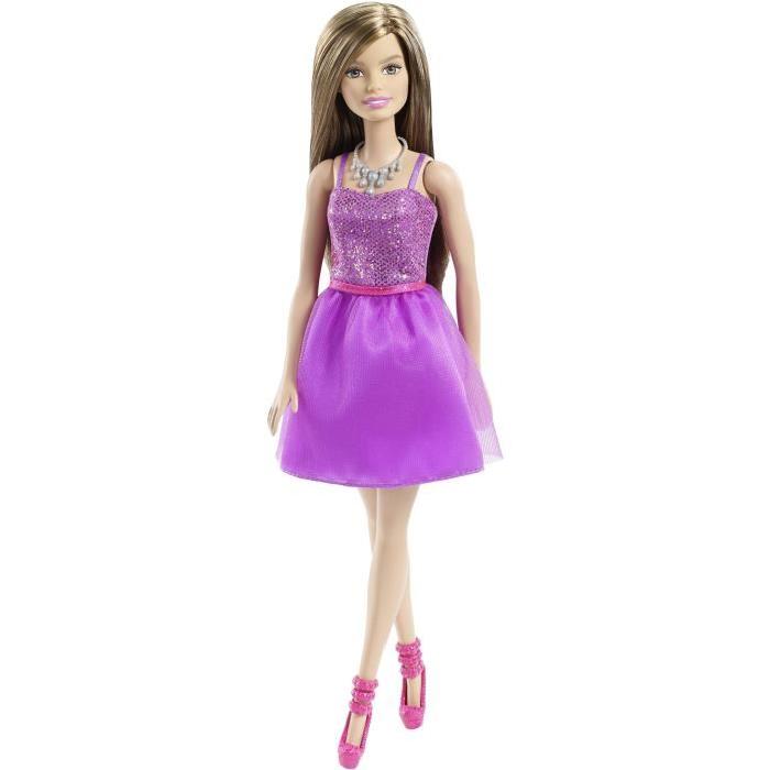 BARBIE Glamour Robe Scintillante Violette