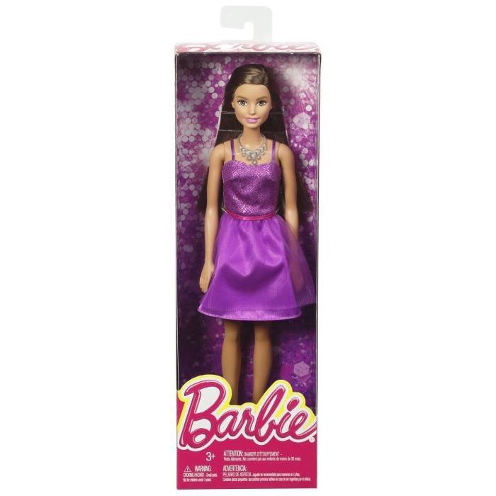 BARBIE Glamour Robe Scintillante Violette