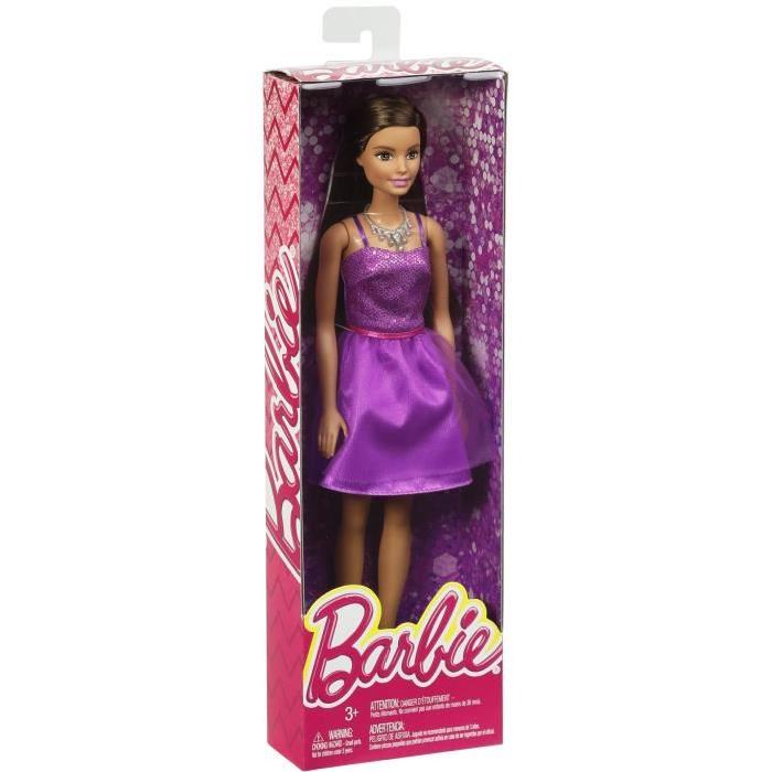 BARBIE Glamour Robe Scintillante Violette