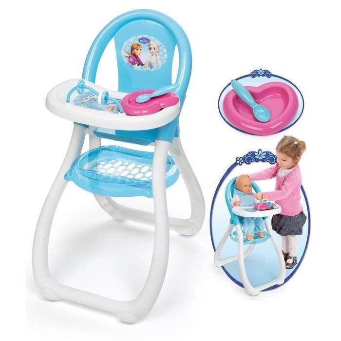 PACK - Chaise haute La Reine des Neiges + Minikiss Poupon bleu