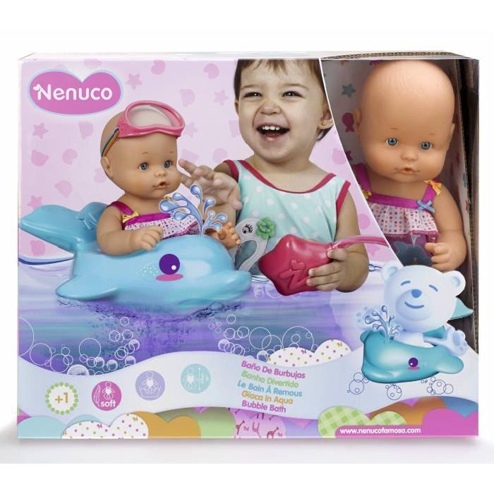 NENUCO Poupon 35 Cm Le Bain A Remous et Accessoires