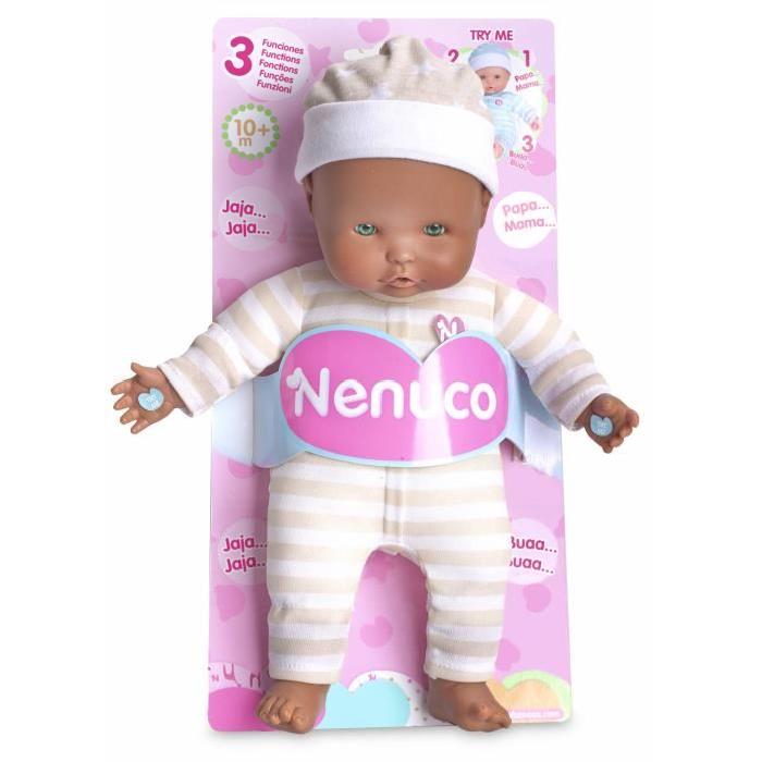 NENUCO Soft 3 Fonctions 25Cm Métisse