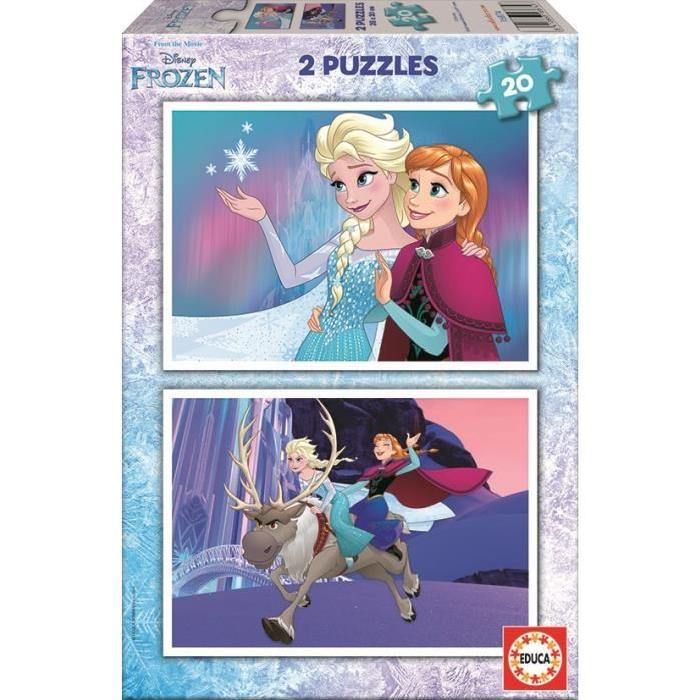 LA REINE DES NEIGES Puzzle 2 x 20 Pieces