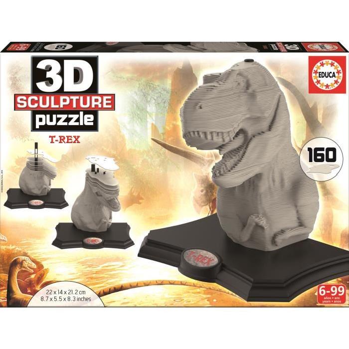 EDUCA Puzzle 3D - Sculpture Puzzle T-Rex