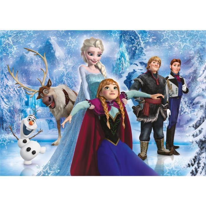 LA REINE DES NEIGES Puzzle brillant 104 pieces Clementoni