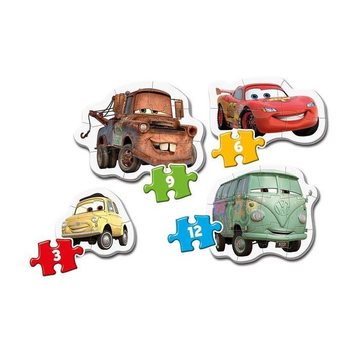 CARS mon 1e puzzle 3-6-9-12 pieces