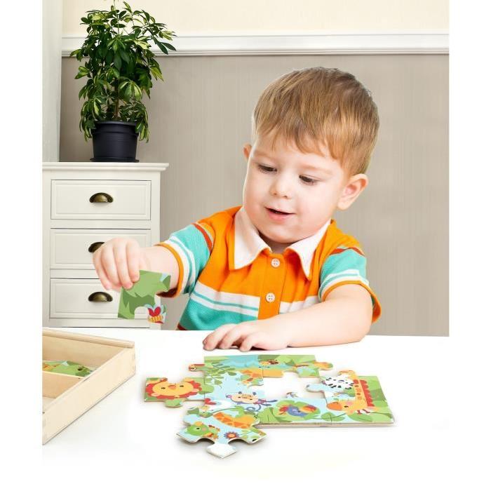 FISHER PRICE Ma Premiere Boite Puzzle En Bois