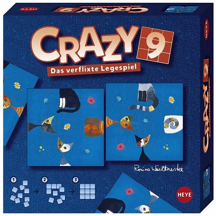 MERCIER Jeu Crazy 9 Wachtmeister Cats - 24 x 24 cm