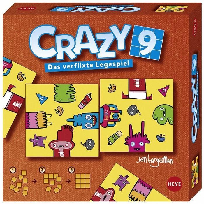 MERCIER Jeu Crazy 9 Burgerman Doodles - 24 x 24 cm