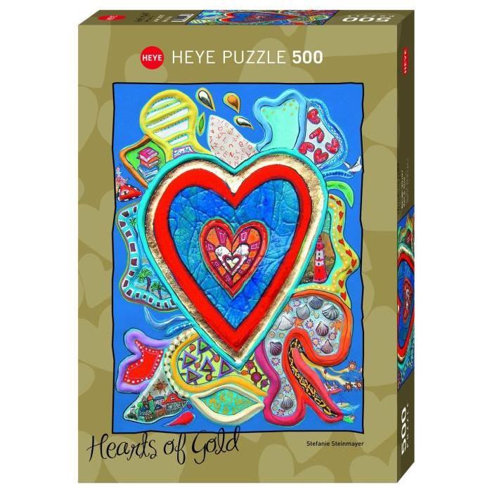 HEYE Puzzle 500 Pieces Red & Blue Steinmayer