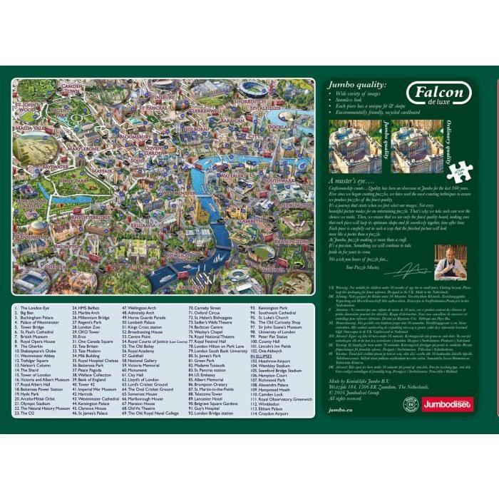 JUMBO Puzzle 1000 FALCON - Map of London