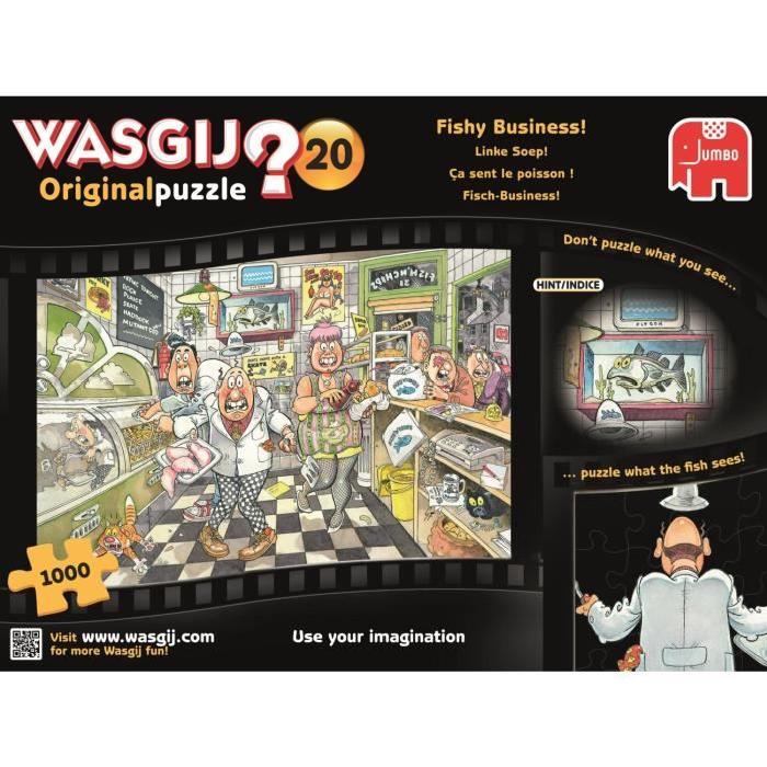 JUMBO Puzzle 1000 - Wasgij Original  20 Ça sent le poisson !