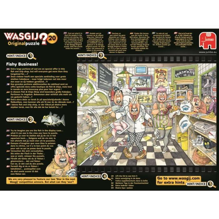 JUMBO Puzzle 1000 - Wasgij Original  20 Ça sent le poisson !