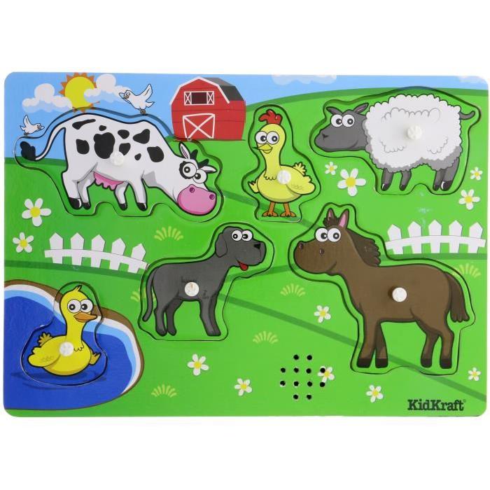 KIDKRAFT Puzzle Sonore Animaux