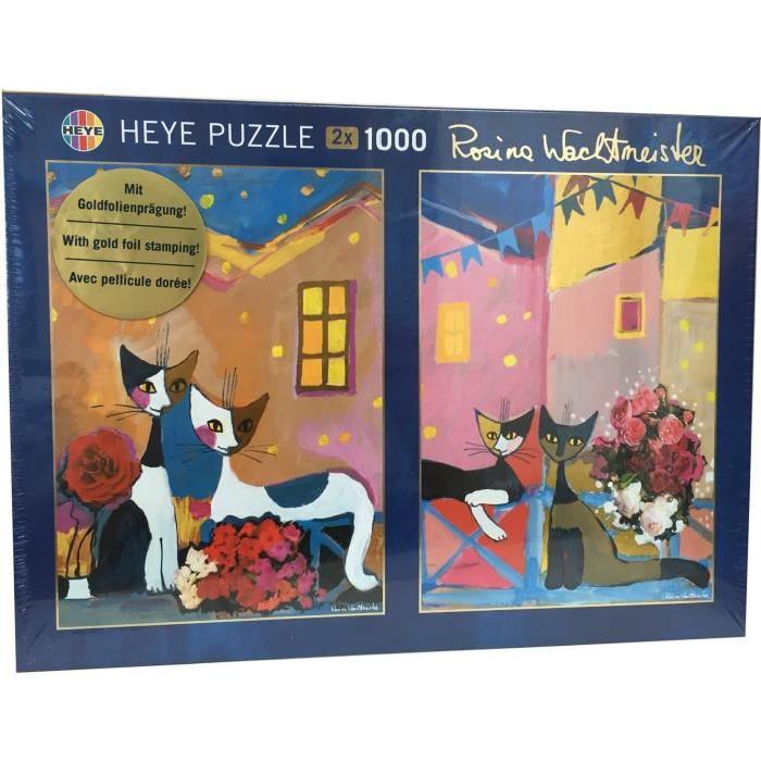 MERCIER Puzzle 1000 pieces + 1000 pieces Wachtmeister Chat - 50 x 70 cm