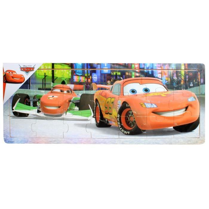 CARS Puzzle en bois - Lot de 21 Pieces - Mixte - A partir de 18 mois