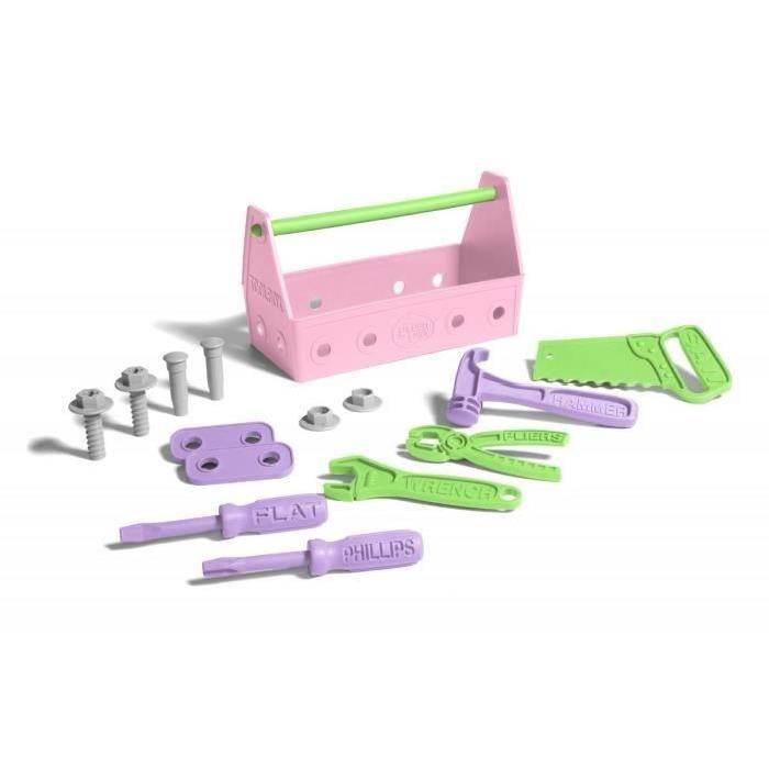 Green Toys - La caisse a outils Rose