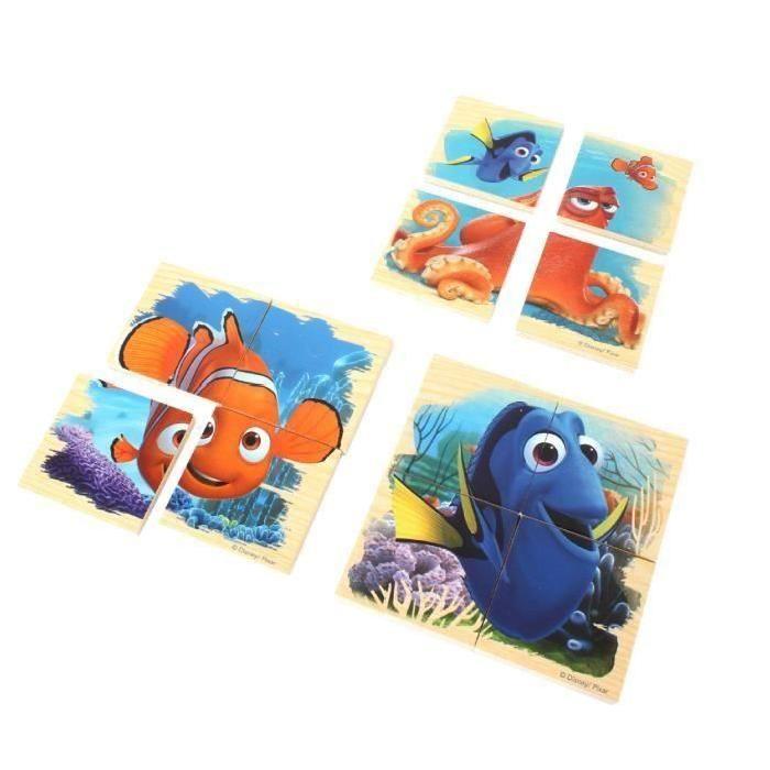 LE MONDE DE DORY Lot de 6 Puzzles en bois - 4 Pieces - Mixte - A partir de 18 mois