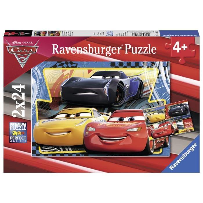 CARS Puzzle 2x24 pcs Flash, Cruz et Jackson - Disney