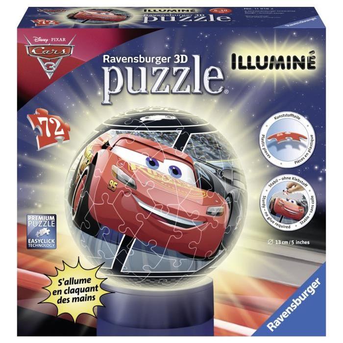 CARS Puzzle 3D Illuminé 72 pcs - Disney