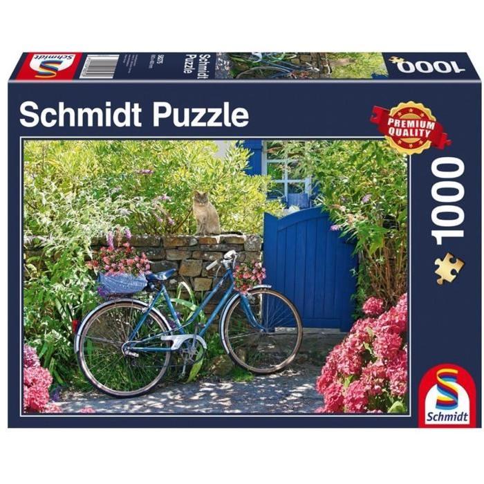 SCHMIDT and SPIELE  Puzzle Adulte Bout de campagne avec vélo - 1000 pcs