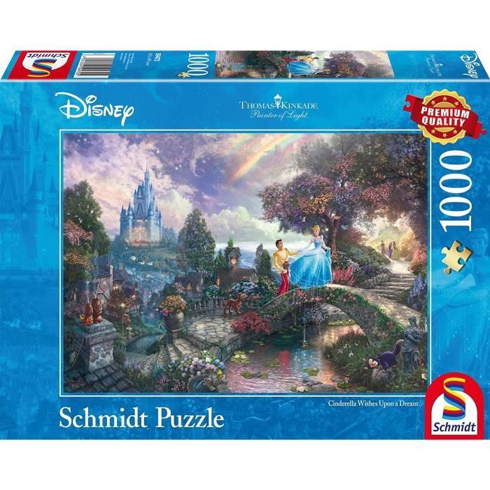 SCHMIDT SPIELE Thomas Kinkade + Disney Puzzle Adulte Disney Cendrillon- 1000 Pieces