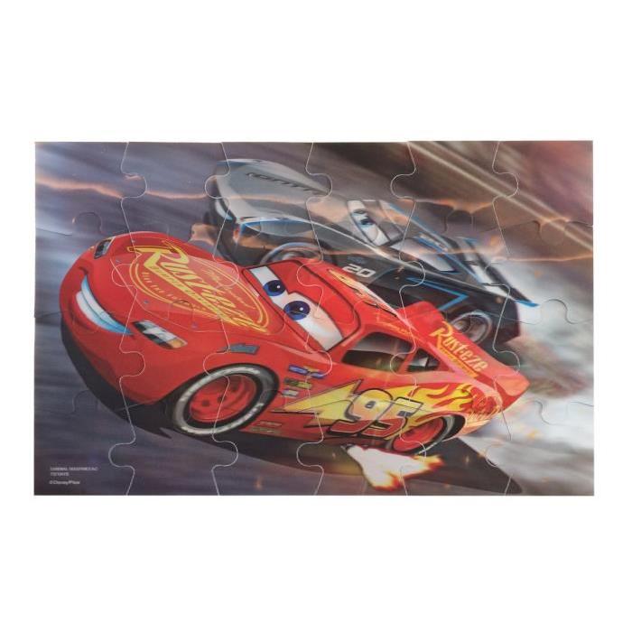 CARS 3 - Boite 3 Puzzles Image Effet 3D