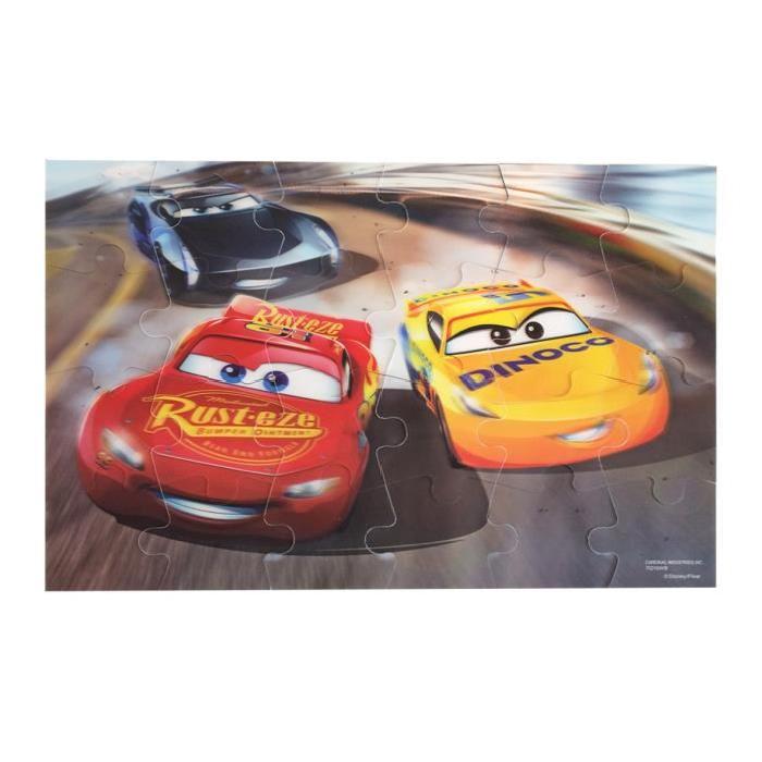 CARS 3 - Boite 3 Puzzles Image Effet 3D