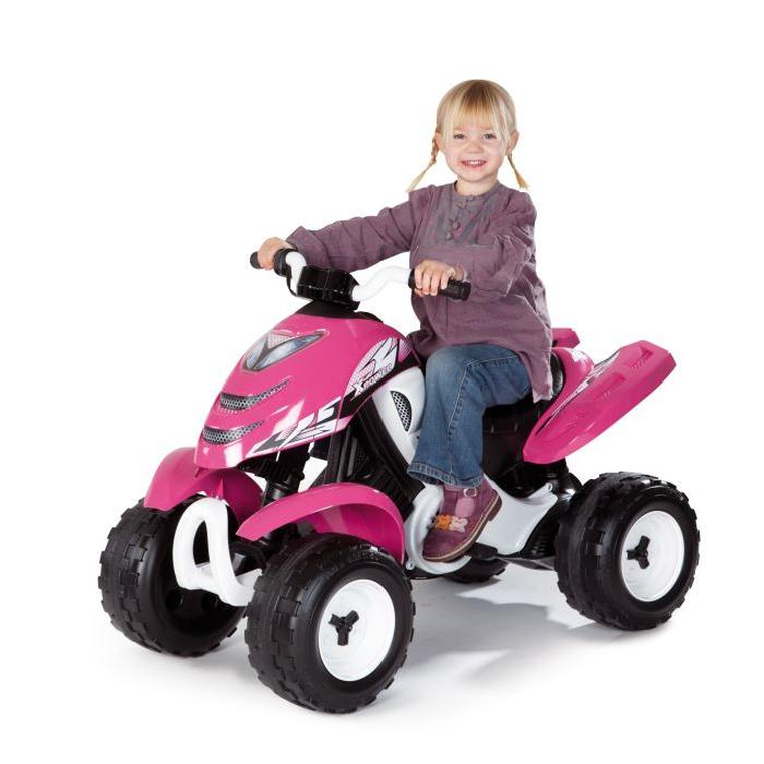 SMOBY Quad Electrique Enfant X Power Rose