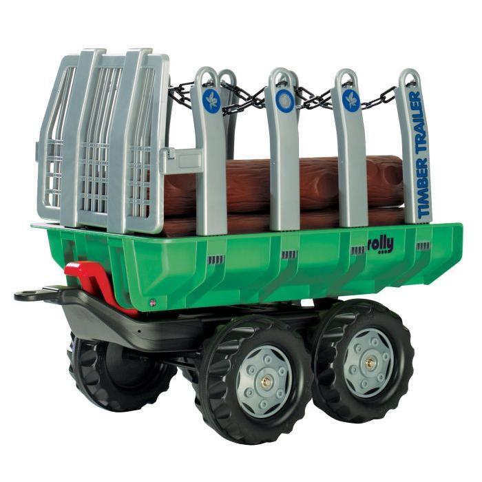 ROLLY TOYS Remorque pour tracteur a pédales Timber Trailer