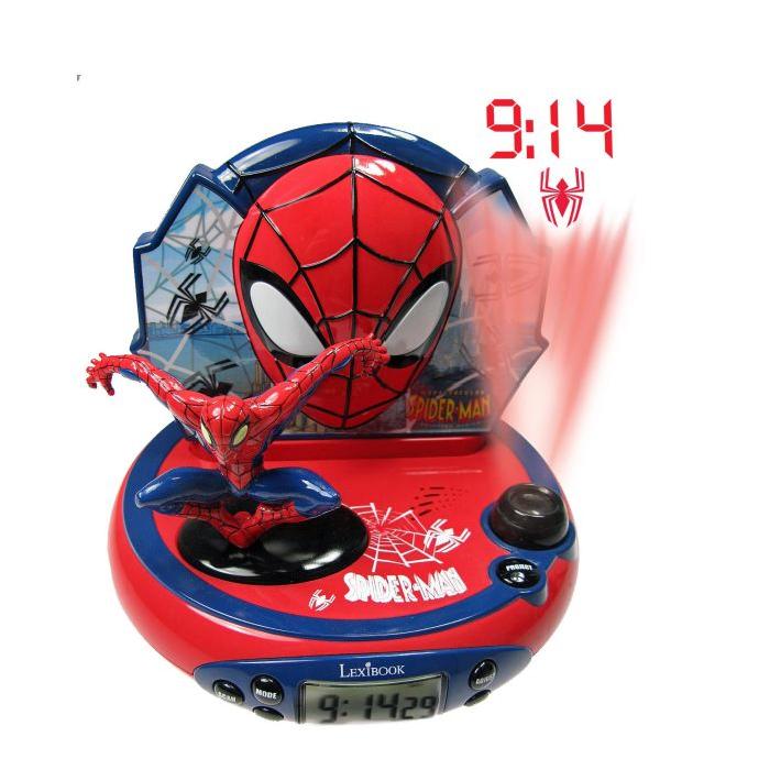 SPIDERMAN Radio Réveil Projecteur Lexibook