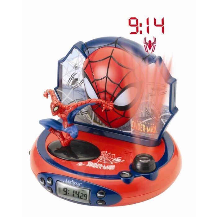 SPIDERMAN Radio Réveil Projecteur Lexibook