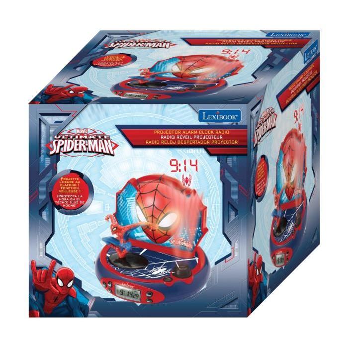 SPIDERMAN Radio Réveil Projecteur Lexibook