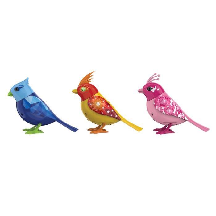 DIGIBIRDS - Lot x3 DigiBirds Oiseau + Bague Assortiment