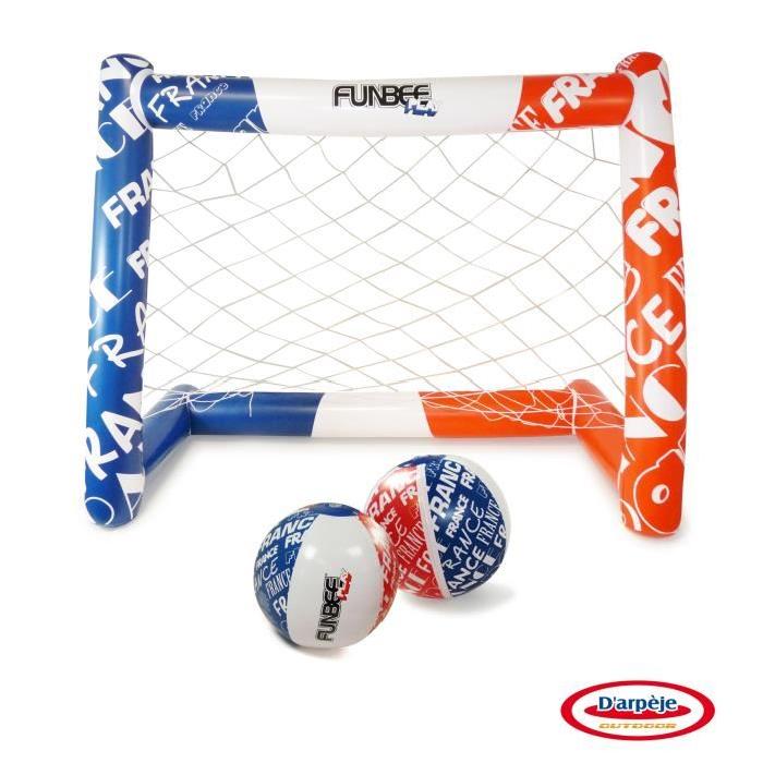 FUNBEE Cage de Foot Gonflable + 2 Ballons Gonflables 30 cm