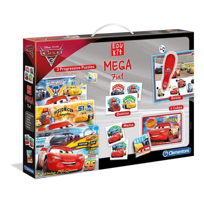 CLEMENTONI Edukit Mega 7 en 1 Cars 3