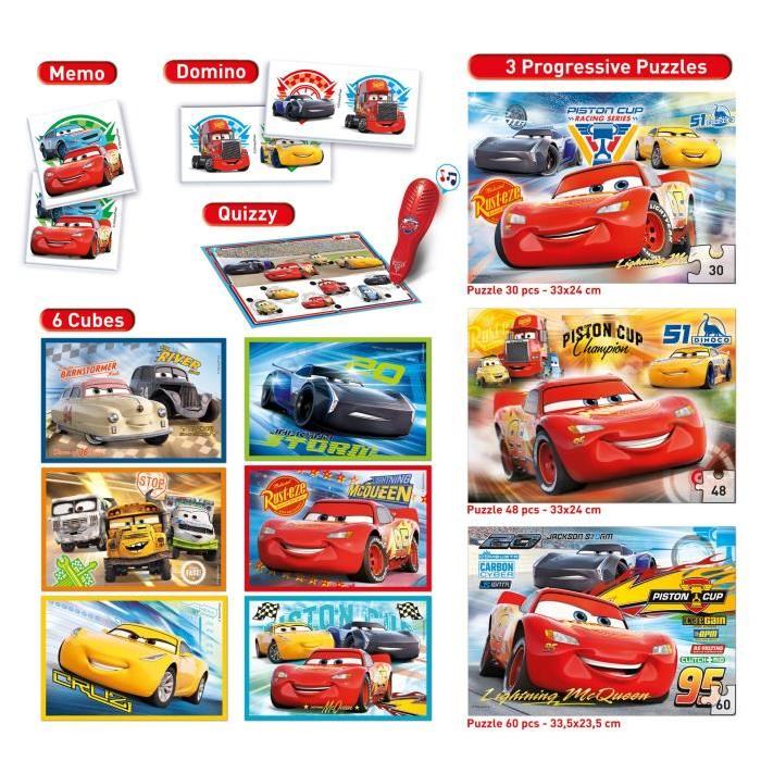 CLEMENTONI Edukit Mega 7 en 1 Cars 3