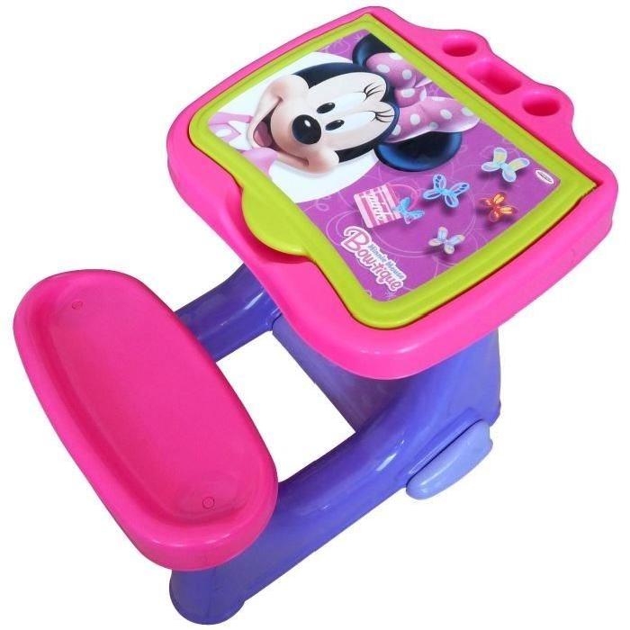 MINNIE Bureau Enfant d'activités + Set Créatif 40 Pces