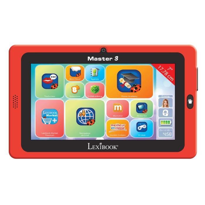 LEXIBOOK Tablette Tactile Enfant Master 3 7"